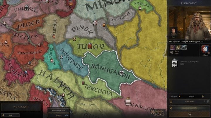 Data początkowa: 866 r - Crusader Kings 3: Ciekawe lokacje startowe - Crusader Kings 3 - poradnik do gry