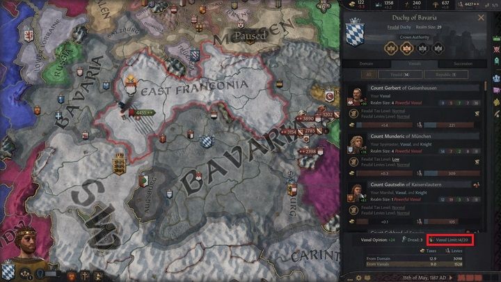 Limit wasali może być zwiększany na wiele sposobów - Crusader Kings 3: Wasale - Crusader Kings 3 - poradnik do gry