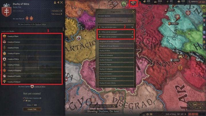 Przekroczenie limitu wiąże się z obniżeniem dochodów od wasali o 5% dla każdego z wasali powyżej limitu - Crusader Kings 3: Wasale - Crusader Kings 3 - poradnik do gry