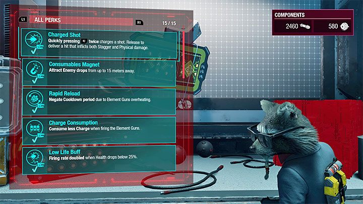 Bajery (perki) to nowe umiejętności dla Star-Lorda, które możecie odblokowywać w trakcie przechodzenia gry - Guardians of the Galaxy: Najlepsze bajery (perki) - Guardians of the Galaxy - poradnik do gry