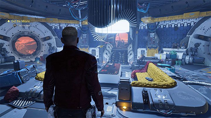Po pokładzie statku można się swobodnie przemieszczać pomiędzy kolejnymi wyprawami, czyli na początku wybranych rozdziałów gry - Guardians of the Galaxy: Statek Milano - Guardians of the Galaxy - poradnik do gry