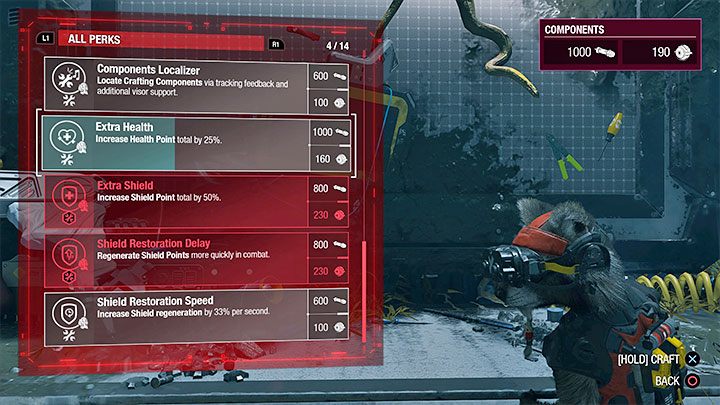 W grze Guardians of the Galaxy jest dostępna opcja gromadzenia punktów doświadczenia i awansowania na kolejne poziomy, ale nie gwarantuje ona regularnego wydłużania paska zdrowia głównego bohatera - Guardians of the Galaxy: Jak wydłużyć pasek zdrowia? - Guardians of the Galaxy - poradnik do gry