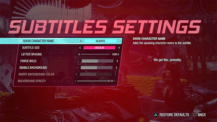 Dodatkowo w zakładce Języki znajdują się opcje ustawiania napisów dla wszystkich wypowiadanych kwestii dialogowych - Guardians of the Galaxy: Ułatwienia dostępu - Guardians of the Galaxy - poradnik do gry