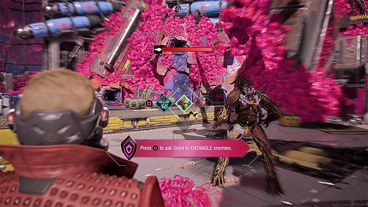 Rozpoczną się walki, w których do zaliczenia jest samouczek z używania zdolności Strażników Galaktyki - Guardians of the Galaxy: Prolog i rozdział 1 - solucja, opis przejścia - Guardians of the Galaxy - poradnik do gry