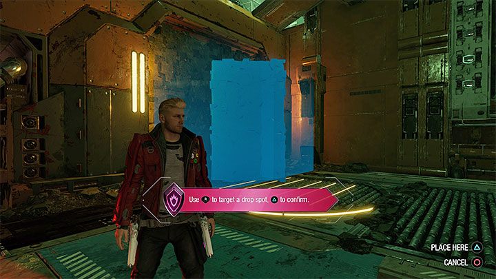 W lokacji, w której stoczyliście walki, musicie rozwiązać zagadkę środowiskową - Guardians of the Galaxy: Prolog i rozdział 1 - solucja, opis przejścia - Guardians of the Galaxy - poradnik do gry