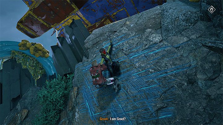 Po rozprawieniu się z niebieską bestią czeka Was zagadka środowiskowa - Guardians of the Galaxy: Rozdział 3 - solucja, opis przejścia - Guardians of the Galaxy - poradnik do gry