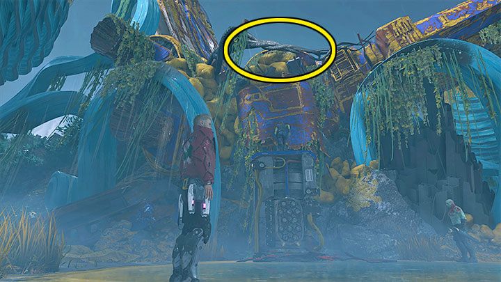 Zauważcie, że do sufitu przyczepiony jest kamienny blok - Guardians of the Galaxy: Rozdział 3 - solucja, opis przejścia - Guardians of the Galaxy - poradnik do gry