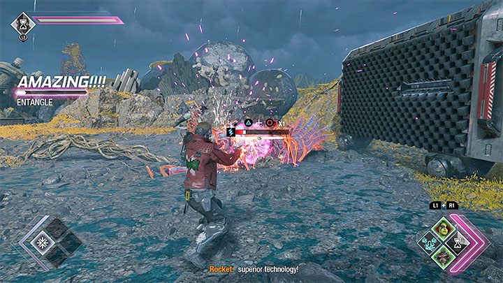 Niezależnie od wybranego wariantu przy drugiej scenie z możliwością rzutu Rocketem dotrzecie do lokacji z dużą klatką - Guardians of the Galaxy: Rozdział 3 - solucja, opis przejścia - Guardians of the Galaxy - poradnik do gry