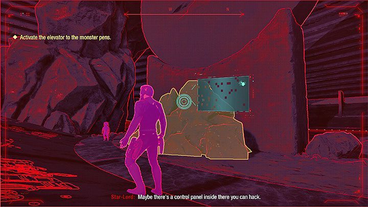 Po drodze poproście Rocketa o zhakowanie panelu - Guardians of the Galaxy: Rozdział 4 - solucja, opis przejścia - Guardians of the Galaxy - poradnik do gry