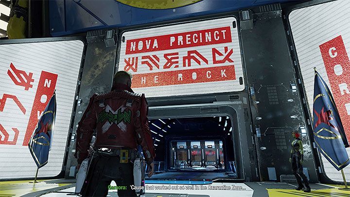 Po rozpoczęciu rozdziału tradycyjnie możecie przejść się po statku Milano i odbyć nowe opcjonalne rozmowy z członkami drużyny lub dotrzeć na mostek kapitański i po zaliczeniu przelotu awansować do właściwej części etapu - Guardians of the Galaxy: Rozdział 5 - solucja, opis przejścia - Guardians of the Galaxy - poradnik do gry