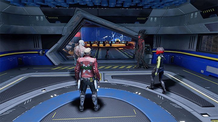 Kontynuujcie liniową przeprawę - zakłada ona m - Guardians of the Galaxy: Rozdział 5 - solucja, opis przejścia - Guardians of the Galaxy - poradnik do gry