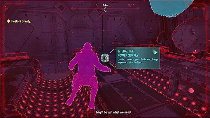 Zapoznajcie się z nietypowym sterowaniem w stanie nieważkości - przycisk X/A pozwala lecieć przed siebie, Kwadrat/X lecieć w górę, a Kółko/B lecieć w dół - Guardians of the Galaxy: Rozdział 7 - solucja, opis przejścia - Guardians of the Galaxy - poradnik do gry