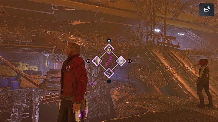 Po dotarciu do nowego szybu wykonujcie precyzyjne skoki i poproście Groota o rozwinięcie pomostu - Guardians of the Galaxy: Rozdział 7 - solucja, opis przejścia - Guardians of the Galaxy - poradnik do gry