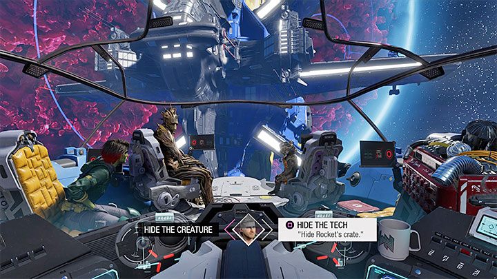 Początkowa rozmowa z Draxem nie jest istotna i Wasze opcje dialogowe nie wpłyną na jej przebieg - Guardians of the Galaxy: Rozdział 10 - solucja, opis przejścia - Guardians of the Galaxy - poradnik do gry