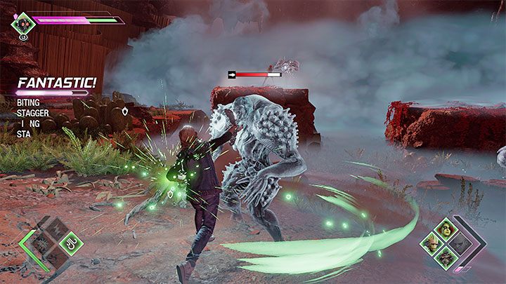 W kolejnej pieczarze załączy się bitwa z nowymi przeciwnikami - Guardians of the Galaxy: Rozdział 10 - solucja, opis przejścia - Guardians of the Galaxy - poradnik do gry