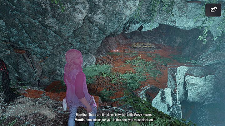 Powróćcie na dół i użyjcie żywiołu wiatru na lewej roślinie - jeżeli poprawnie zniszczyliście wszystkie pasożyty, to roślina obróci się - Guardians of the Galaxy: Rozdział 10 - solucja, opis przejścia - Guardians of the Galaxy - poradnik do gry