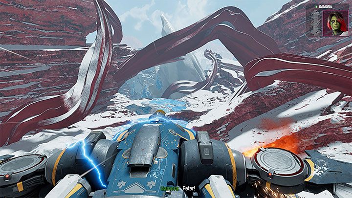 Po tym jak dolecicie do planety Maklu IV załączy się scena z awaryjnego lądowania - Guardians of the Galaxy: Rozdział 13 - solucja, opis przejścia - Guardians of the Galaxy - poradnik do gry