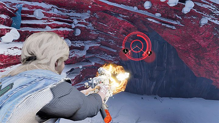 Niedługo po wznowieniu przemarszu po odbytej rozmowie rozpocznie się zjazd, w trakcie którego unikajcie zderzania się z dużymi przeszkodami - Guardians of the Galaxy: Rozdział 13 - solucja, opis przejścia - Guardians of the Galaxy - poradnik do gry