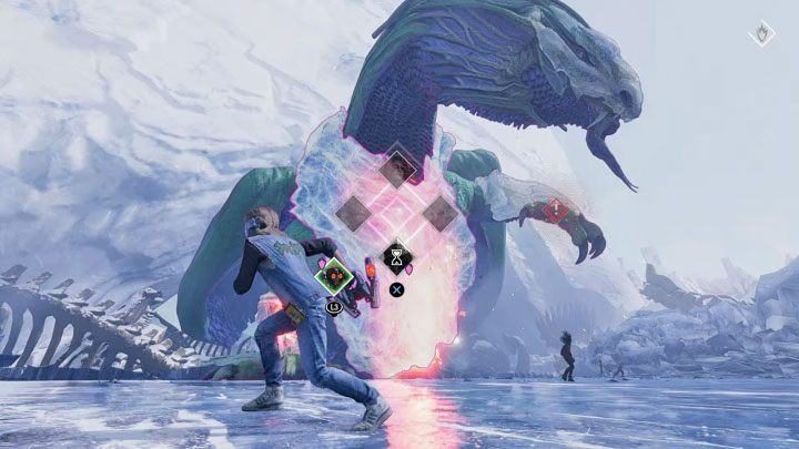 3) Silne uderzenia pazurami - Unikajcie stania w miejscu, które boss planuje uderzyć - Guardians of the Galaxy: Rozdział 13 - solucja, opis przejścia - Guardians of the Galaxy - poradnik do gry