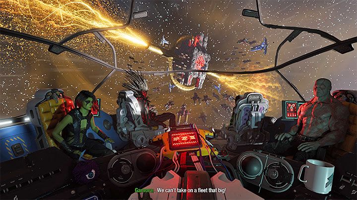 Rozdział 14 jest ostatnią okazją do swobodnego przejścia się po statku Milano - Guardians of the Galaxy: Rozdział 14 - solucja, opis przejścia - Guardians of the Galaxy - poradnik do gry