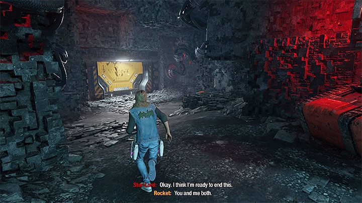 Powróćcie do towarzyszy i wyruszcie dalej przez kopalnie - Guardians of the Galaxy: Rozdział 14 - solucja, opis przejścia - Guardians of the Galaxy - poradnik do gry