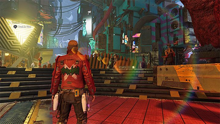 Bardzo ważny jest rozdział 6, w którym drużyna odwiedza targowisko - Guardians of the Galaxy: Trofeum Galaktyczna bieda - Guardians of the Galaxy - poradnik do gry