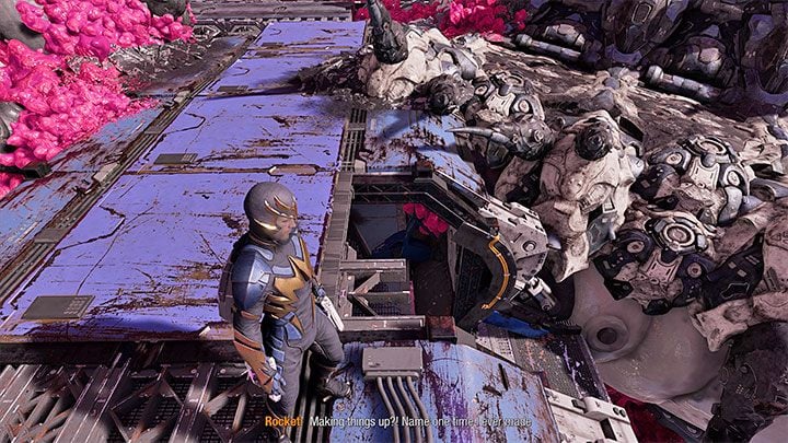 To jeden z sekretów zdobywanych niedługo po zjechaniu na dół - pokazuje to obrazek 1 - Guardians of the Galaxy: Rozdział 1 - wszystkie sekrety/znajdźki, lista - Guardians of the Galaxy - poradnik do gry