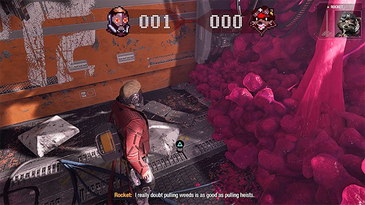 Ostrzelajcie z blasterów pasożytniczy organizm, a odsłonicie w ten sposób znajdźkę - Guardians of the Galaxy: Rozdział 1 - wszystkie sekrety/znajdźki, lista - Guardians of the Galaxy - poradnik do gry