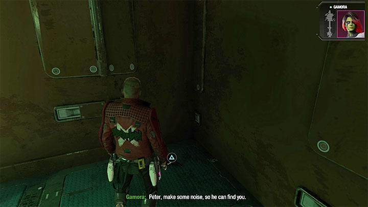 Po dotarciu na górę nie idźcie dalej, tylko rozejrzyjcie się za pokazanym na obrazku 1 pasożytniczym organizmem - Guardians of the Galaxy: Rozdział 1 - wszystkie sekrety/znajdźki, lista - Guardians of the Galaxy - poradnik do gry