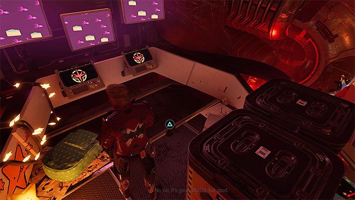 Podążajcie dalej, aż dotrzecie do pokazanej na obrazku 1 kryjówki Nikki - Guardians of the Galaxy: Rozdział 2 - wszystkie sekrety/znajdźki, lista - Guardians of the Galaxy - poradnik do gry