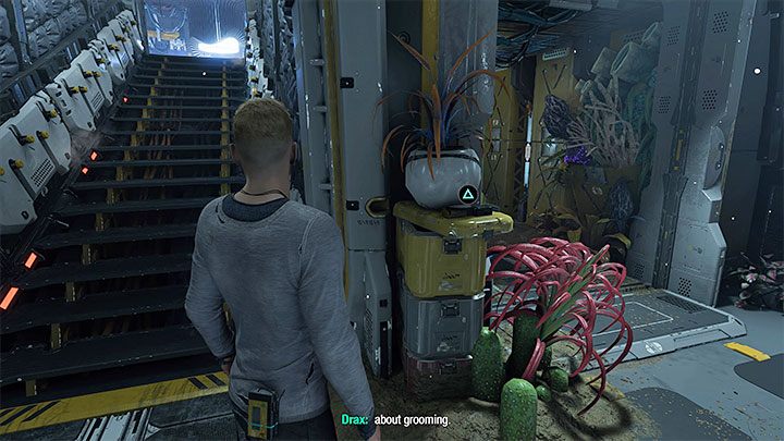 Na pokładzie statku Milano odwiedźcie dolny poziom i odszukajcie w nim znajdźkę Strażnika - Guardians of the Galaxy: Rozdział 3 - wszystkie sekrety/znajdźki, lista - Guardians of the Galaxy - poradnik do gry