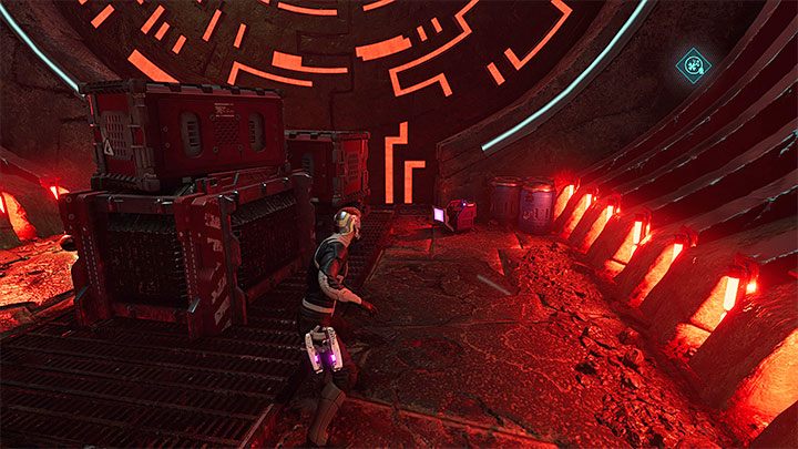 Dotrzecie do sekretnej lokacji z pokazaną na obrazku skrzynką ze znajdźką - Guardians of the Galaxy: Rozdział 4 (sprzedaż Groota) - sekrety/znajdźki, lista - Guardians of the Galaxy - poradnik do gry