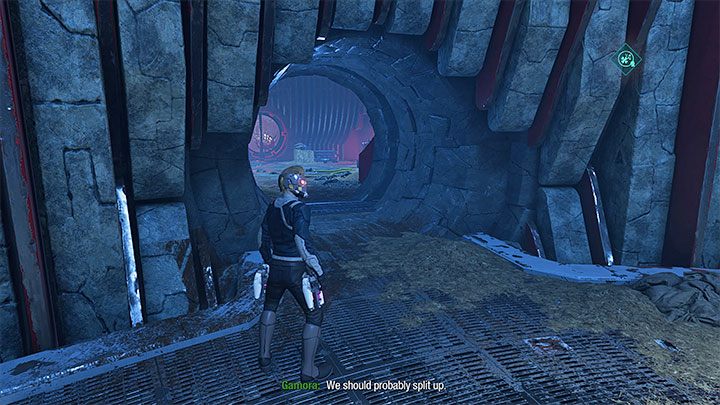 To jeden z 2 sekretów pozyskiwanych w końcowej części etapu, a konkretnie po dotarciu do obszaru z dużą okrągłą dziurą z obrazka 1 - Guardians of the Galaxy: Rozdział 4 (sprzedaż Groota) - sekrety/znajdźki, lista - Guardians of the Galaxy - poradnik do gry