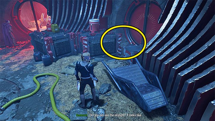 Po wejściu do środka skręćcie w prawo - Guardians of the Galaxy: Rozdział 4 (sprzedaż Groota) - sekrety/znajdźki, lista - Guardians of the Galaxy - poradnik do gry