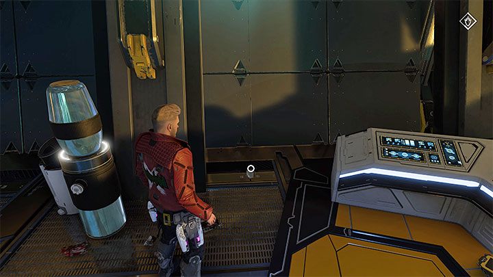Sekret możecie odnaleźć po wkroczeniu do większego pomieszczenia kontrolnego, do którego dotrzecie m - Guardians of the Galaxy: Rozdział 5 - wszystkie sekrety/znajdźki, lista - Guardians of the Galaxy - poradnik do gry