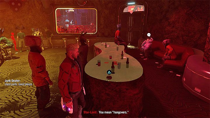 Sekret ten znajduje się w tym samym barze, w którym do zaliczenia była scena śpiewania z Bezustym - Guardians of the Galaxy: Rozdział 6 - wszystkie sekrety/znajdźki, lista - Guardians of the Galaxy - poradnik do gry