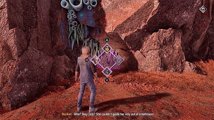 Zlokalizowaniem stroju możecie zająć się po wygraniu bitwy z dużymi pomarańczowymi potworami Ogrode - Guardians of the Galaxy: Rozdział 10 - wszystkie sekrety/znajdźki, lista - Guardians of the Galaxy - poradnik do gry