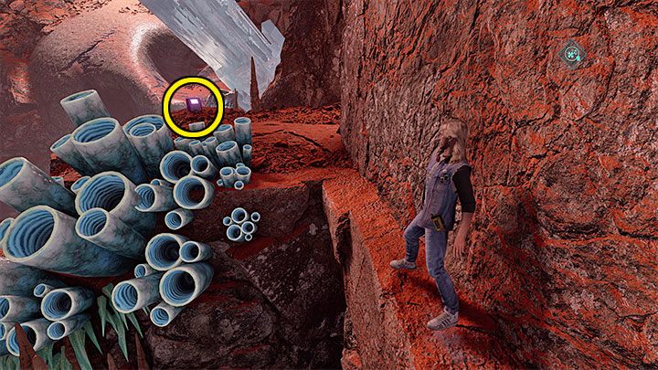 Przejdźcie dalej i ustawcie się głównym bohaterem na platformie z obrazka 1 - Guardians of the Galaxy: Rozdział 10 - wszystkie sekrety/znajdźki, lista - Guardians of the Galaxy - poradnik do gry