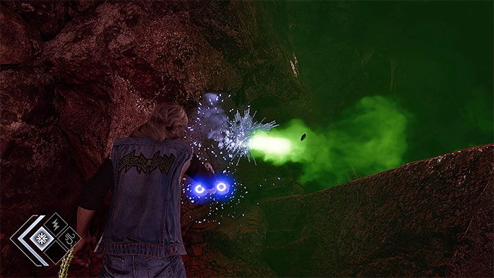 Użycie mocy wiatru doprowadzi do odsłonięcia pasożytniczego organizmu z obrazka 1, który ostrzelajcie z użyciem blasterów - Guardians of the Galaxy: Rozdział 10 - wszystkie sekrety/znajdźki, lista - Guardians of the Galaxy - poradnik do gry