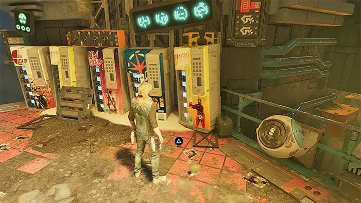 Sekret znajdziecie niedługo po zlokalizowaniu poprzedniego archiwum, a konkretnie po przepchnięciu dużej przeszkody z Draxem i dotarciu do kolejnej części zniszczonego targowiska (obrazek 1) - Guardians of the Galaxy: Rozdział 12 - wszystkie sekrety/znajdźki, lista - Guardians of the Galaxy - poradnik do gry