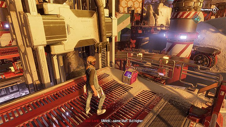 Wdrapcie się na balkonik i przejdźcie na jego przeciwległy koniec - Guardians of the Galaxy: Rozdział 12 - wszystkie sekrety/znajdźki, lista - Guardians of the Galaxy - poradnik do gry