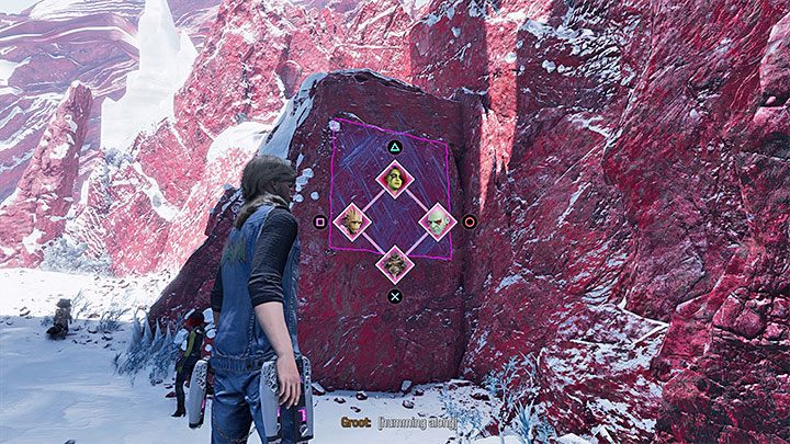 Sekret możecie zdobyć niedługo po tym jak pokonacie grupę małych potworów i Groot bez pytania utworzy nowy most (obrazek 1) - Guardians of the Galaxy: Rozdział 13 - wszystkie sekrety/znajdźki, lista - Guardians of the Galaxy - poradnik do gry