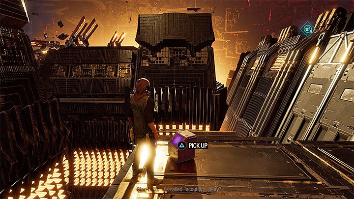 Po wylądowaniu w nowym miejscu ponownie obróćcie się o 90 stopni w prawo - Guardians of the Galaxy: Rozdział 14 - wszystkie sekrety/znajdźki, lista - Guardians of the Galaxy - poradnik do gry