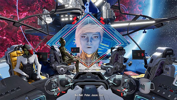 Pierwszy ważny wybór czeka Was na samym początku rozdziału 2, a konkretnie po tym jak statek drużyny zbliży się do fregaty Halas Hope i dojdzie do rozmowy przez interkom z dowodzącą nim Ko-Rel - Guardians of the Galaxy: Ważne wybory - Rozdział 2 - Guardians of the Galaxy - poradnik do gry