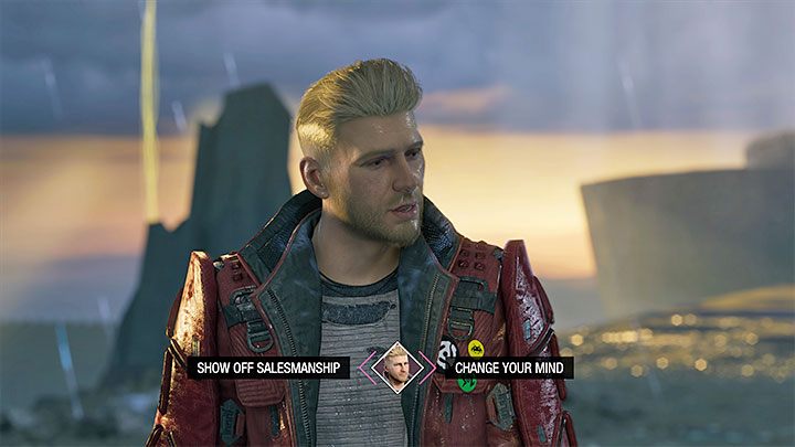 Ciekawostką jest to, że gra pozwala zmienić zdanie po dotarciu w pobliże twierdzy Lady Hellbender w końcowej części rozdziału 3 - Guardians of the Galaxy: Ważne wybory - Rozdziały 3 i 4 - Guardians of the Galaxy - poradnik do gry