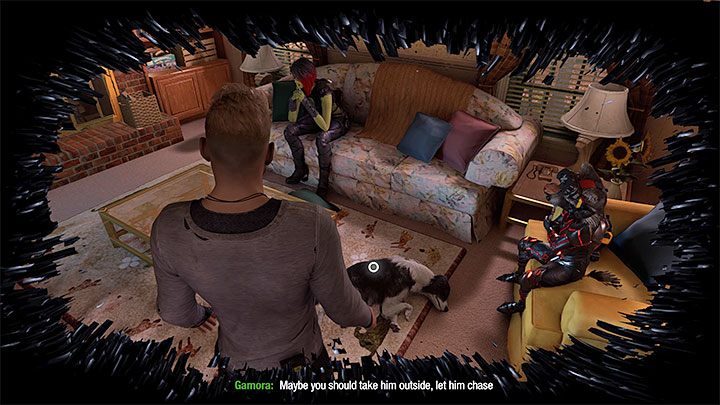 Załączą się kolejne sceny, w trakcie których będziecie mogli ponownie odwiedzić rodzinny dom Quillów oraz wchodzić z interakcje z innymi Strażnikai Galaktyki przebywającymi w domu - Guardians of the Galaxy: Ważne wybory - Rozdział 8 - Guardians of the Galaxy - poradnik do gry