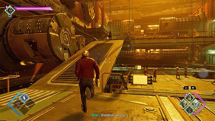 Drugi wariant zakłada zignorowanie życzenia Gamory o tym żeby jej pozwolić zająć się Rakerem w pojedynkę - Guardians of the Galaxy: Ważne wybory - Rozdział 8 - Guardians of the Galaxy - poradnik do gry