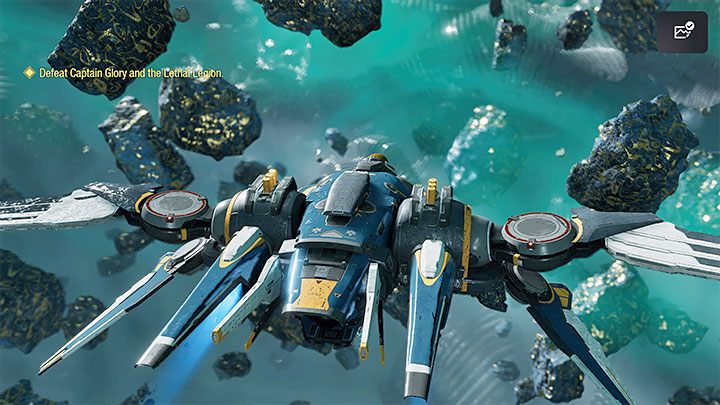 W trakcie rozgrywania rozdziału 9 dojdzie do bitew w kosmosie i oprócz zwykłych wrogich statków kosmicznych do pokonania jest większa jednostka mini-bossa - Kapitana Chwała - Guardians of the Galaxy: Ważne wybory - Rozdział 9 - Guardians of the Galaxy - poradnik do gry