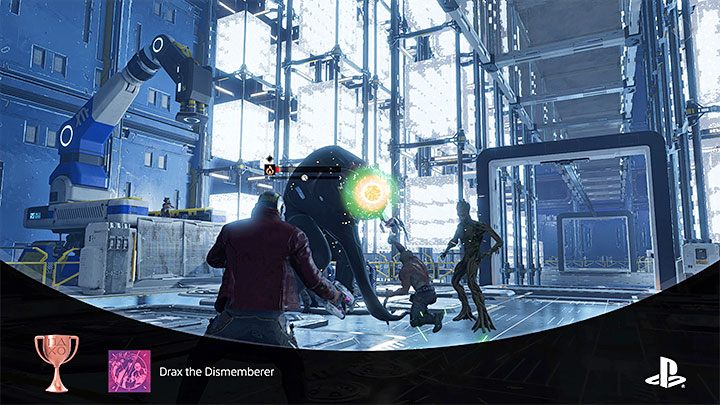 Na potrzeby zdobycia trofeum polecamy polegać na tych atakach i zdolnościach, które nie napełnią paska oszołomienia Inkwizytora - Guardians of the Galaxy: Trofeum Drax Niszczyciel Kończyn - Guardians of the Galaxy - poradnik do gry