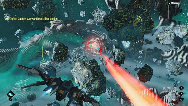 Do właściwej konfrontacji z bossem dochodzi po tym jak zniszczycie wszystkie mniejsze statki - Guardians of the Galaxy: Kapitan Chwała (Captain Glory) - jak pokonać? - Guardians of the Galaxy - poradnik do gry